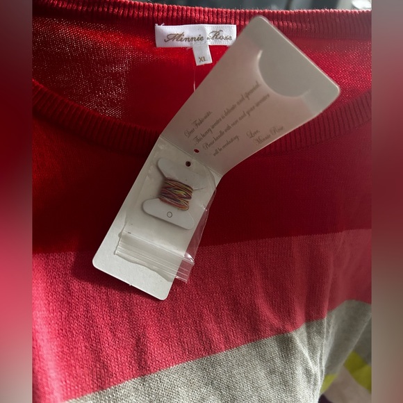 NWT Multicolor Minnie Rose Crewneck Cashmere Sweater - Picture 3 of 3